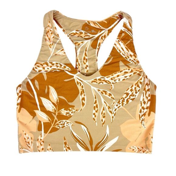 Aerie Offline Real Me Recharge Least Support Tan Crop Top Large - Picture 1 of 8